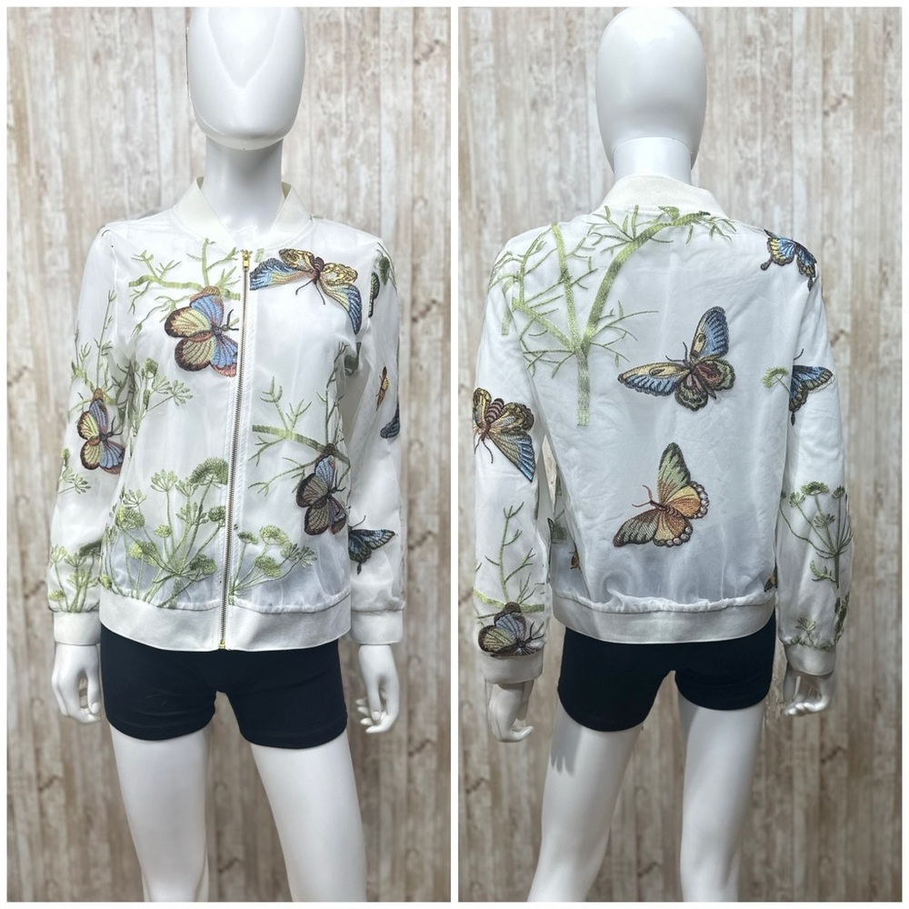 Beulah Style Butterfly Zip Up [13116]